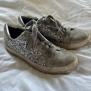 Mossimo Supply Co. Gray Glitter Sneakers